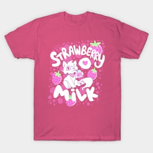 Strawberry Milk Kitty (Full Version) T-Shirt